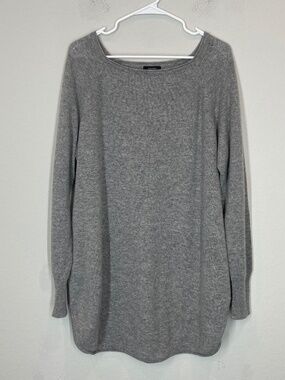 Halogen Wool Cashmere Sweater Gray Women's Size XXL Long Sleeve Knit